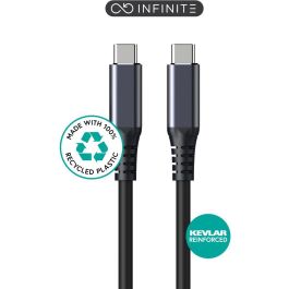 eSTUFF INFINITE Cable USB-C USB4 Gen2x2 2m 100W 20Gbps 8K/60Hz Súper Suave Libre de PVC Reciclado Precio: 20.50000029. SKU: B148PRWESN