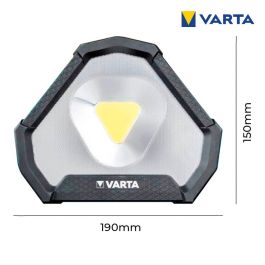 Varta Work Flex Stadium Light Linterna LED COB Recargable 1450lm IP54 Hasta 15h Batería Litio Resistente Caída 2m