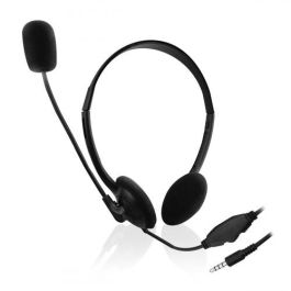 Ewent EW3567 Auriculares Alámbricos Diadema Supraaural con Conector 3.5mm, Micrófono Boom, para Llamadas y Música, Negro Precio: 7.88999981. SKU: B16RQ3WQZH