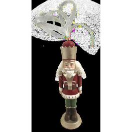 Adorno Navideño DKD Home Decor Resina Cascanueces (3 x 3 x 12 cm) (2 Unidades)