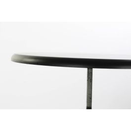 DKD Home Decor Mesita Auxiliar Vintage Natural Negro Metal Madera 60 x 105 x 60 cm