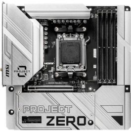 MSI B650M PROJECT ZERO Placa Base AMD AM5, DDR5, 256GB, Wi-Fi 6E, BT 5.3, Micro ATX
