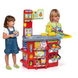 Molto Supermercado con 20 accesorios y carrito de la compra. Scanner con sonido. 103 cm