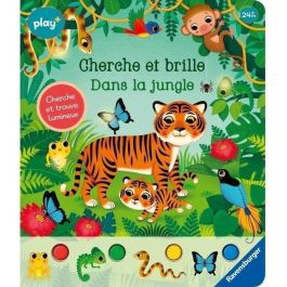 Ravensburger - Play + - Libro Busca y brilla en la jungla - 13099026 Ravensburger - Play + - Libro Busca y brilla en la jungla - 13099026
