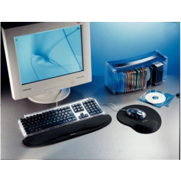 Alfombrilla Raton Dataline Con Reposamuñecas Gel Negro