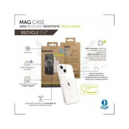 Muvit Funda Recycletek MagSafe para Apple iPhone 15W Carga Máxima Compatible con Carga Inalámbrica Qi Fabricada con Material 100% Reciclado y Reciclable
