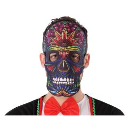 Máscara Calavera Colorida Con Motivos Florales Para Muerte Mexicana - Ideal para Día de los Muertos y Halloween Precio: 0.95000004. SKU: B192GZLZZX