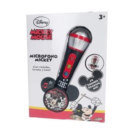 Reig Micro de Mano Mickey con Amplificador, Ritmos, Sonidos y Luces. Juguete musical para niños 3+ años.