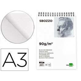 Bloc Dibujo Liderpapel Esbozos Espiral A3 297x420 mm 100 Hojas 90 gr-M2 Sin Recuadro Precio: 11.88999966. SKU: B1HERBM9L4