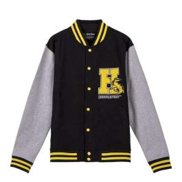Cerdá Sudadera con Cremallera Cotton Brushed Harry Potter Hufflepuff Negra Talla L Adulto