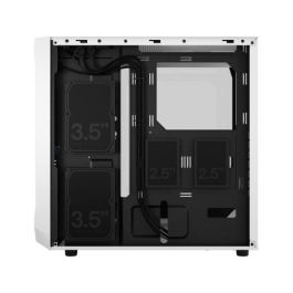 Fractal Design Focus 2 Blanco - Torre PC ATX, Micro-ATX, Mini-ITX, RGB, Ventana Lateral, 2x140mm Ventiladores, FD-C-FOC2A-04