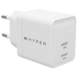 HYPER HJG35EU Cargador de Dispositivo Móvil para Smartphone y Auriculares, Carga Rápida, Blanco, Interior, Corriente Alterna, 2 Puertos USB Tipo C Precio: 39.49999988. SKU: B1BCMEDRLB