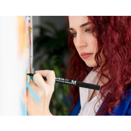 Artline Rotulador Permanente EK-854 Negro Punta Redonda 1 mm para Transparencias y Superficies