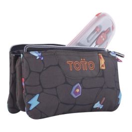 Totto Estuche Escolar AC52ECO012-2210Z-3Y7 Tres Compartimentos Estampado Videojuego