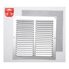 Fepre Rejilla de ventilación con mosquitera, aluminio cromado 20x20 cm Precio: 2.95000057. SKU: S7902394