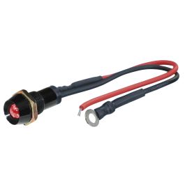 Led Control Lights Black Fire Rojo 1 Piece Diam. 10 mm FO33154