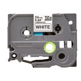 Brother Cinta Laminada TZe 24 mm Negro sobre Blanco, Duradera, Resistente a la Abrasión, Agua y Temperatura para Rotuladoras P-touch Precio: 23.89000042. SKU: B1C7SLRJ2J