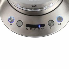 Livoo DOD165 Hervidor Eléctrico Inalámbrico, Temperatura Ajustable 40-100°C, Mantener Calor, Infusor de Té Extraíble, Apagado Automático - Gris