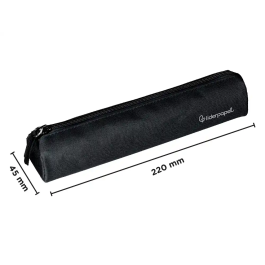Liderpapel Estuche Portatodo Slim Cilindrico Negro 220x45mm