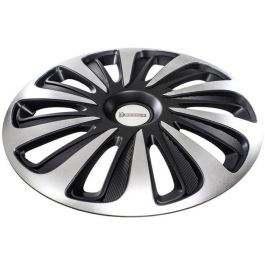 Michelin Tapacubos 15" ABS Bicolor Edición Carbono con Sistema NVS Seguridad Visión Nocturna - Lote de 4