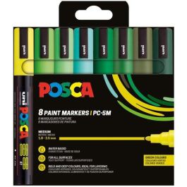 Marcador T.Opaca No Perm. Uni Posca 1.8-2.5Mm (Pc-5M) Colores Verdes Estuche De 8 Precio: 36.2395. SKU: B12YTV4P3K