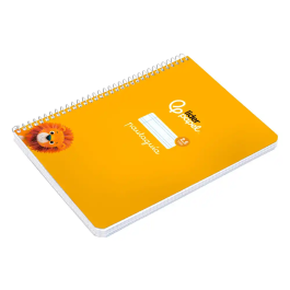 Liderpapel Cuaderno Espiral A5 Pautaguía Tapa Blanda 40 Hojas 75gr Cuadro Pautado 2.5mm Color Amarillo