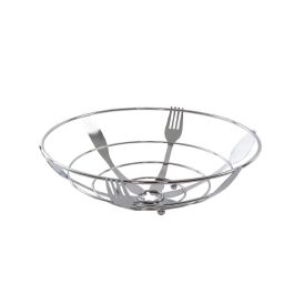 DKD Home Decor Cubiertos 21 Frutero Basicos de Metal Cromado Plateado 26x8.5 cm Precio: 3.50000002. SKU: S3025700