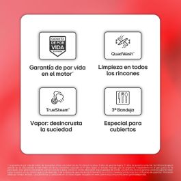 Lavavajillas LG DF375HWS 60 cm Blanco