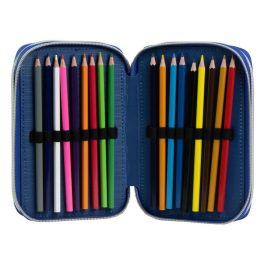 Cerdá Plumier Estuche Escolar con Material Escolar Giotto y diseño Avengers - 12.5x6.5x19.5 cm - Color Negro - Recomendado 3 años Cerdá Plumier Estuche Escolar con Material Escolar Giotto y diseño Avengers - 12.5x6.5x19.5 cm - Color Negro - Recomendado 3 años