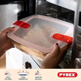 Pyrex AAAAY00560 Set 5 Recipientes Cook & Heat de Vidrio con Tapa y Válvula de Vapor para Almacenar y Microondas