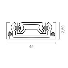 Juego guia telescopica gc5 45x350mm zn 78035 micel