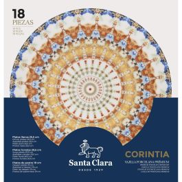 Set de Vajilla Santa Clara Corintia 18 Piezas Porcelana (2 Unidades) Set de Vajilla Santa Clara Corintia 18 Piezas Porcelana (2 Unidades)