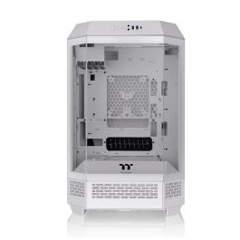 Thermaltake The Tower 300 Micro Torre PC Blanco con 2 Ventiladores de 140mm Preinstalados, Soporte para Discos Duros 2.5 y 3.5 pulgadas