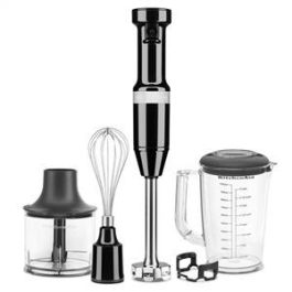 Kitchenaid Batidora de Varilla con Cable Negra 5KHBV83 EOB, Compacta y Ligera, Ideal para Batidos, Sopas y Purés, con Accesorios Batidor y Picadora Precio: 163.58999987. SKU: B1J3YNR6GD