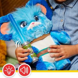 Star Wars Peluche Electrónico Jabberin' Jedi Nubs Nigel F8339 con Luces y Sonidos, 28cm