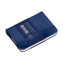 Cuaderno Con Gomilla Antartik Notes Tapa Dura A7 Hojas Lisas Azul Marino 80 Hojas 80 gr Fsc