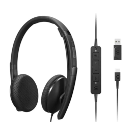 Lenovo 4XD1M45626 Auriculares de Diadema Supraaurales Alámbricos USB Tipo C con Micrófono y Cancelación de Ruido Negros Precio: 50.69000002. SKU: B1ER679RY9