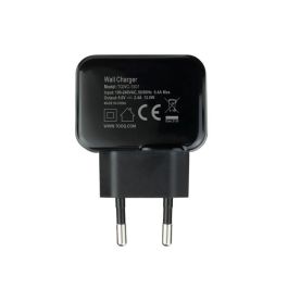 Tooq Cargador de Pared USB 12W Negro Modelo TQWC-1S01 - 1 Puerto
