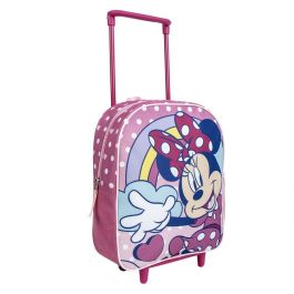 Cerdá Mochila Infantil Trolley Escolar Minnie Rosa 25x28x10 cm para Niños +3 Años