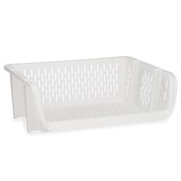 Verdulero Apilable Blanco Kinvara 30x13.5x38.7 cm - Plástico Polipropileno (24 Unidades) Verdulero Apilable Blanco Kinvara 30x13.5x38.7 cm - Plástico Polipropileno (24 Unidades)