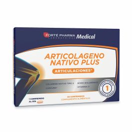 Forté Pharma Articolageno Nativo Plus para Articulaciones: Movilidad, Flexibilidad. Colágeno Nativo Tipo II, Hialurónico, Cúrcuma, Vitamina C. 30 Comprimidos Precio: 24.7900004. SKU: B1JEWF4K87