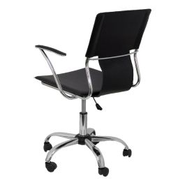 Piqueras Y Crespo Silla Bogarra Giratoria Brazos-F Chasis Cromado Tapizado Similpiel Negro Piqueras Y Crespo Silla Bogarra Giratoria Brazos-F Chasis Cromado Tapizado Similpiel Negro