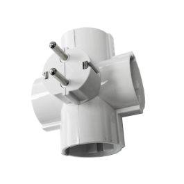 Edm Clavija cuadruple 4 tomas t/tl salidas laterales 4,8mm 16A 250V blanca Precio: 4.68999993. SKU: S7916712