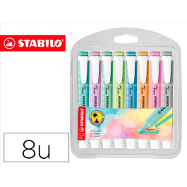 Stabilo Rotulador Fluorescente Swing Cool Pastel Estuche 8 Unidades Colores Surtidos Punta Biselada Trazo 2-5 mm Precio: 9.89000034. SKU: B1HN94TZKK
