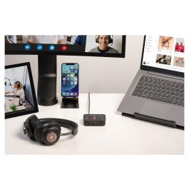 Kensington Auriculares Gaming H3000 PROVC, Diadema Bluetooth 5.2, Negro, 60h Batería, Cancelación Ruido, Micrófono Boom, USB-C, Para PC, PS, Xbox, Android, iOS