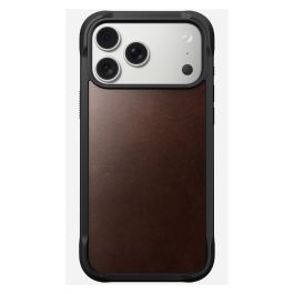 Nomad Rugged Leather Case para Apple iPhone 17 Pro Max - Funda Protectora de Cuero Horween Rustic Brown con MagSafe