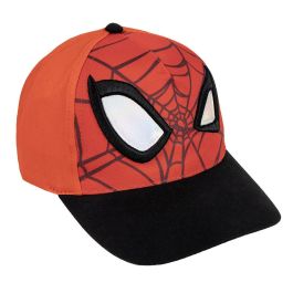 Gorra visera curva aplicaciones spiderman talla 53 cm