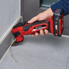 Einhell VARRITO Herramienta Multifunción Inalámbrica para Desbastado y Lijado, Batería de Litio, Velocidad Ajustable