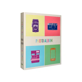 Liderpapel Álbum de Fotos con Anillas y 20 Hojas Autoadhesivas - Medidas 325x270mm