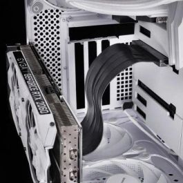 Mars Gaming MCA-PCIE40 Cable Extensor Riser PCIe 4.0 x16 de 300mm para Tarjetas Gráficas GPU con Conector 90° para Montaje Vertical